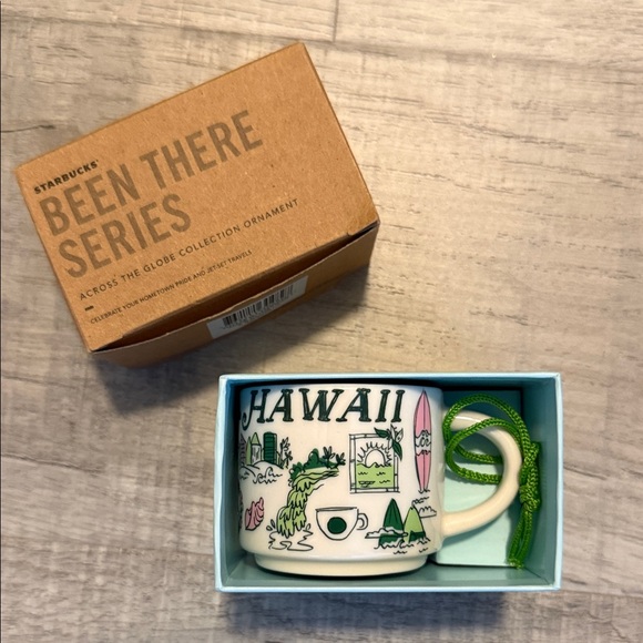 Starbucks Other - Starbucks Hawaii Mug ornament with Tropical Illustrations